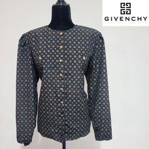 Givenchy Style Vintage Button Down Blouse Shirt Size 16 New Condition